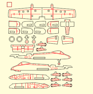 图片[2]-激光切割图纸激光雕刻模板- A-10 Thunderbolt Warthog 3D 费尔柴尔德A-10“雷电Ⅱ”攻击机-激光打标雕刻切割资源站