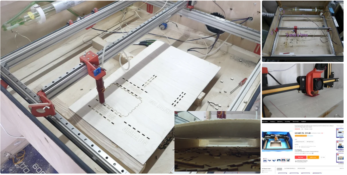 激光雕刻机diy激光切割机diy（DIY 40W CO2 CNC Laser） 如何自制一个激光雕刻机，详细教程及材料清单-激光打标雕刻切割资源站